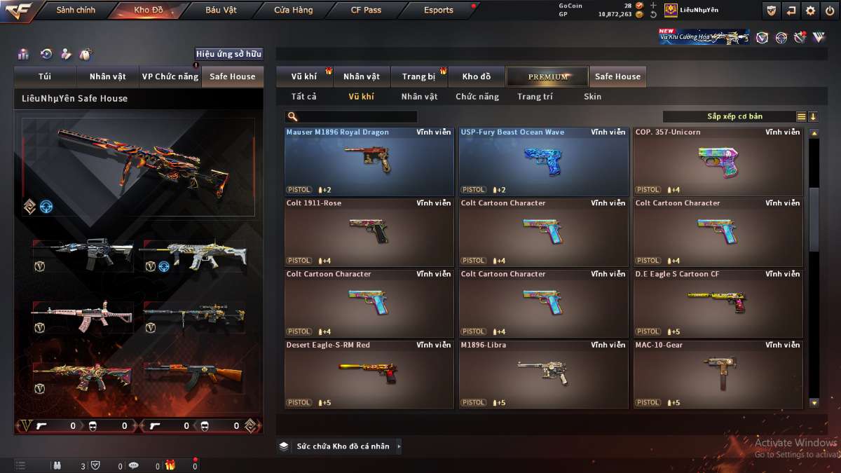 shop acc cf uy tin gia re
